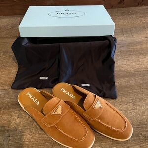 Prada Suede Mules